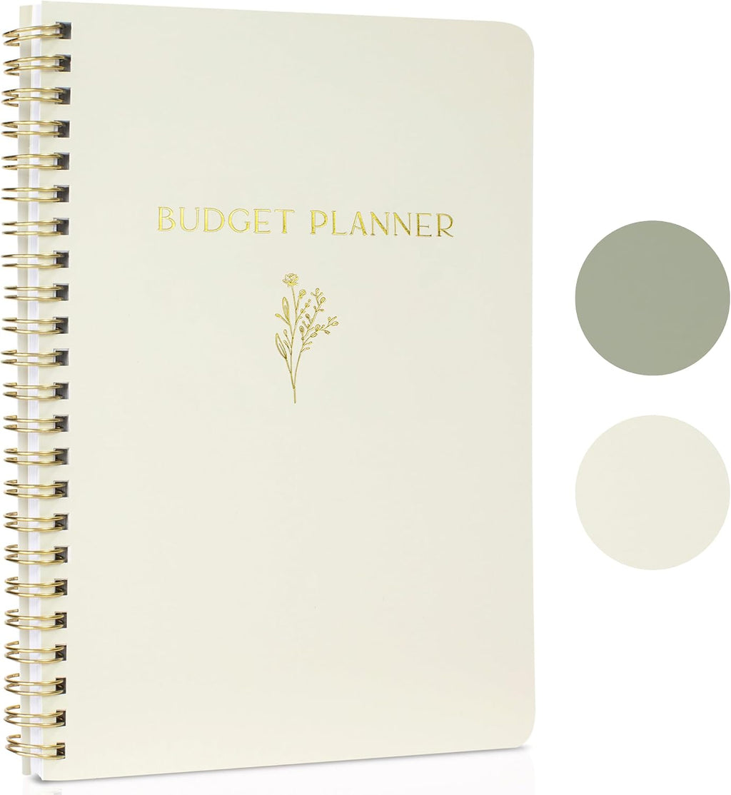 Easy to Use Monthly Budget Planner - 12 Month Financial Organizer with Expense Tracker Notebook