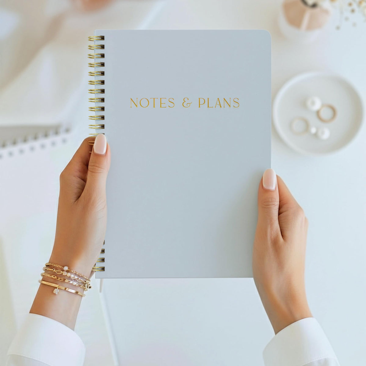 Beautiful Daily Planner And Notebook With Hourly Schedule