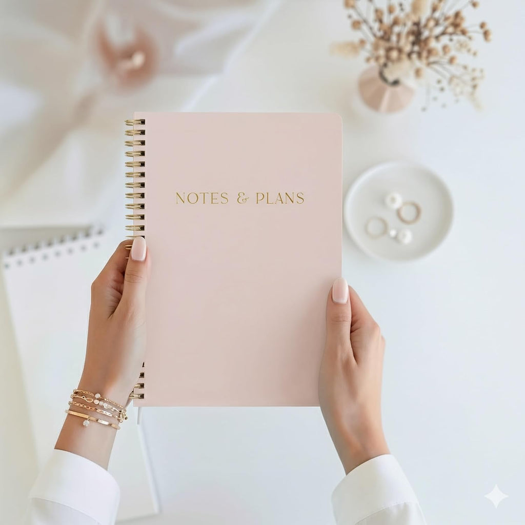 Beautiful Daily Planner And Notebook With Hourly Schedule
