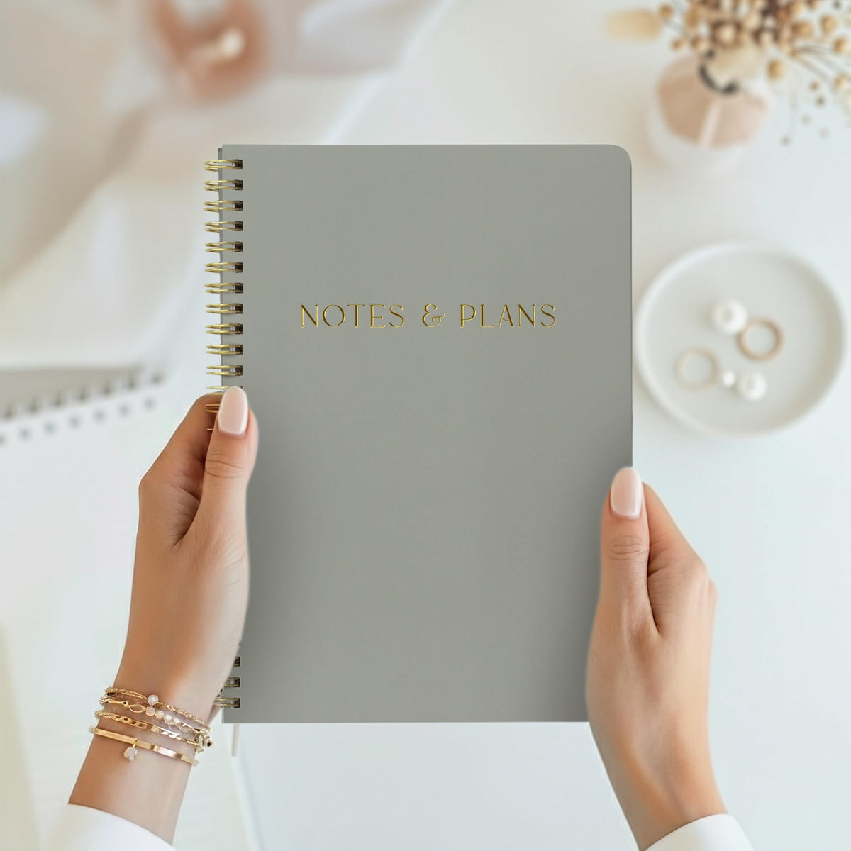 Beautiful Daily Planner And Notebook With Hourly Schedule