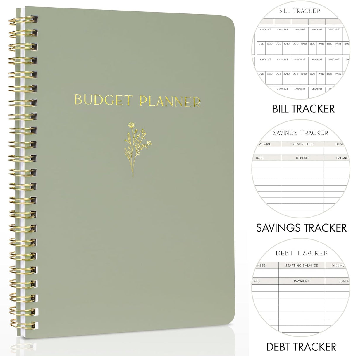 ZICOTO Easy to Use Monthly Budget Planner - 12 Month Financial Organizer with Expense Tracker Notebook - Monthly Money Budgeting Book To Manage Finances Effectively - 5.5"x8"