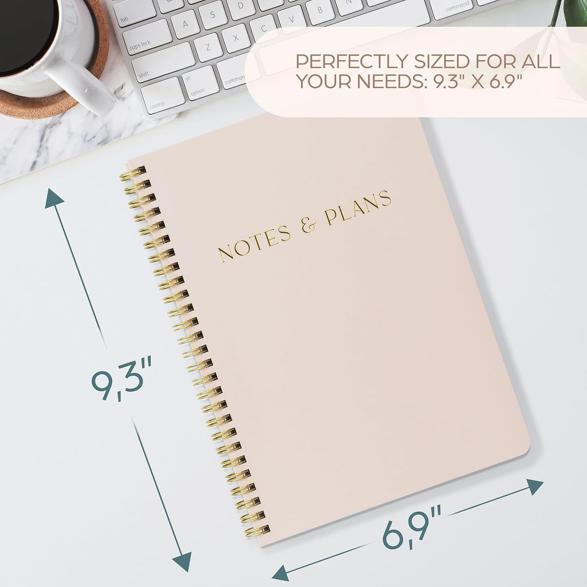 Beautiful Daily Planner And Notebook With Hourly Schedule