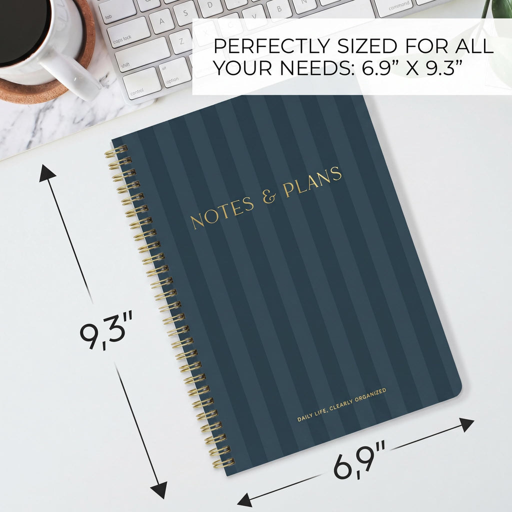 Beautiful Daily Planner And Notebook With Hourly Schedule