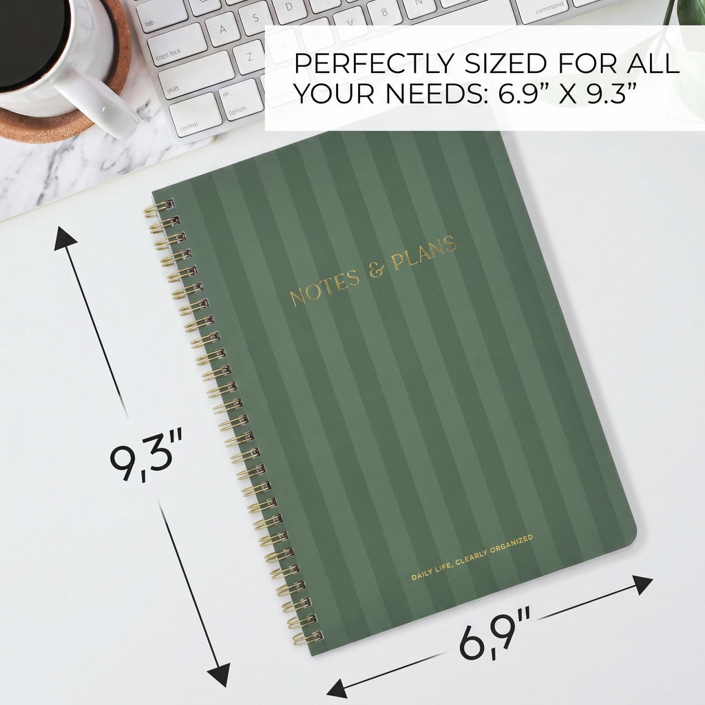 Beautiful Daily Planner And Notebook With Hourly Schedule