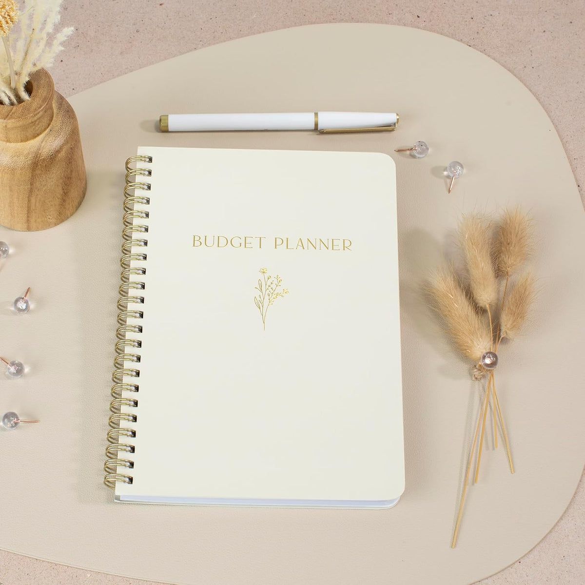 Easy to Use Monthly Budget Planner - 12 Month Financial Organizer with Expense Tracker Notebook