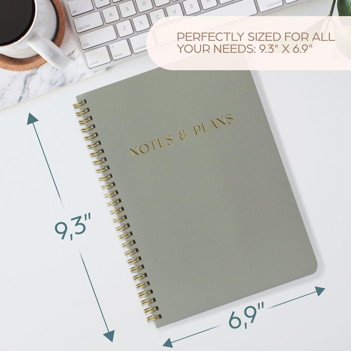 Beautiful Daily Planner And Notebook With Hourly Schedule