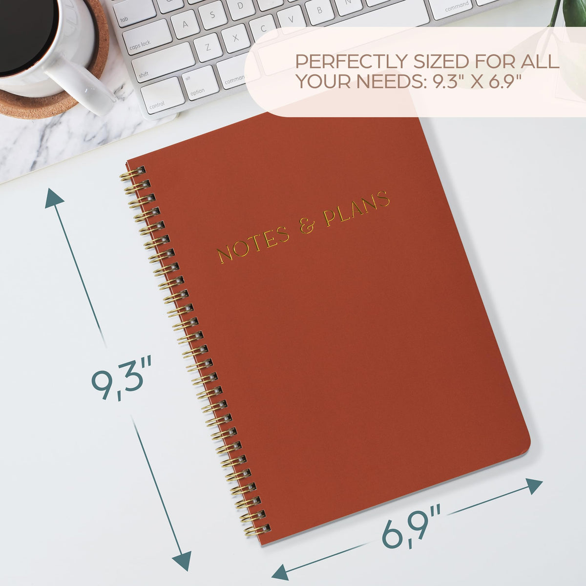 Beautiful Daily Planner And Notebook With Hourly Schedule